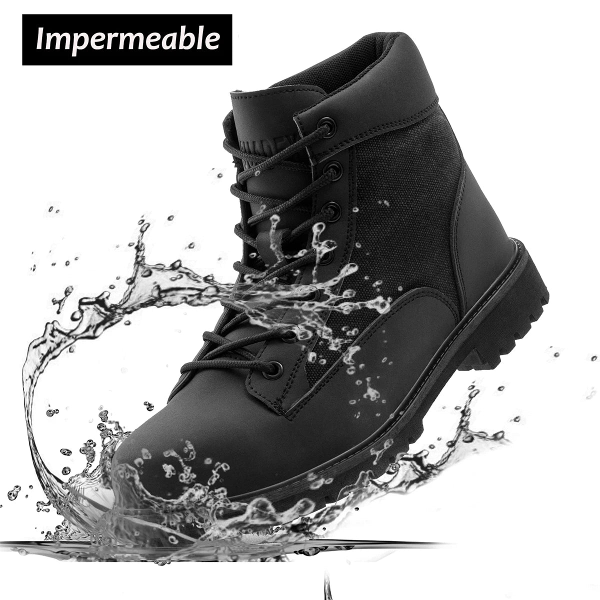 SUADEX Steel Toe Boots for Men Women Waterproof Indestructible Work Safety Boot Outdoor Protection Construction Shoes - AMULET RING STORE