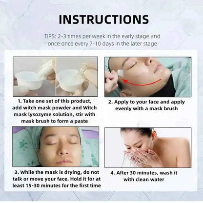 Collagen Hyaluronic Acid Face Mask DIY Hyaluronic acid V Face Lifting Firming Whitening Mask Fine Lines Anti-wrinkle Skin Care