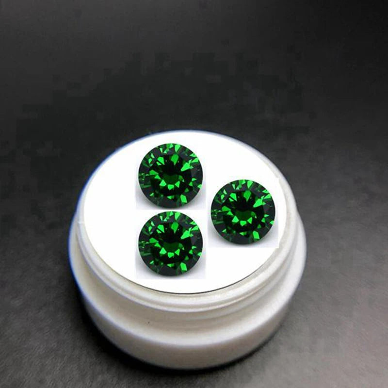 Brilliant Natural AAAAA+ Emerald 10.0mm 6.50Carat Round Cut Gemstones Sri-Lanka VVS Gem