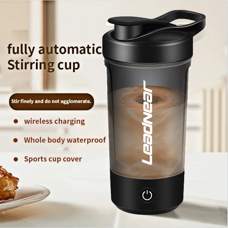 Electric Blender Cup Portable Blender Cup Milk Powder Protein Powder Blender Automatic Shaker Cup Home Travel Outdoor Sports Gym - AMULET RING STORE