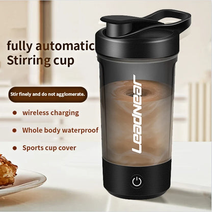 Electric Blender Cup Portable Blender Cup Milk Powder Protein Powder Blender Automatic Shaker Cup Home Travel Outdoor Sports Gym - AMULET RING STORE