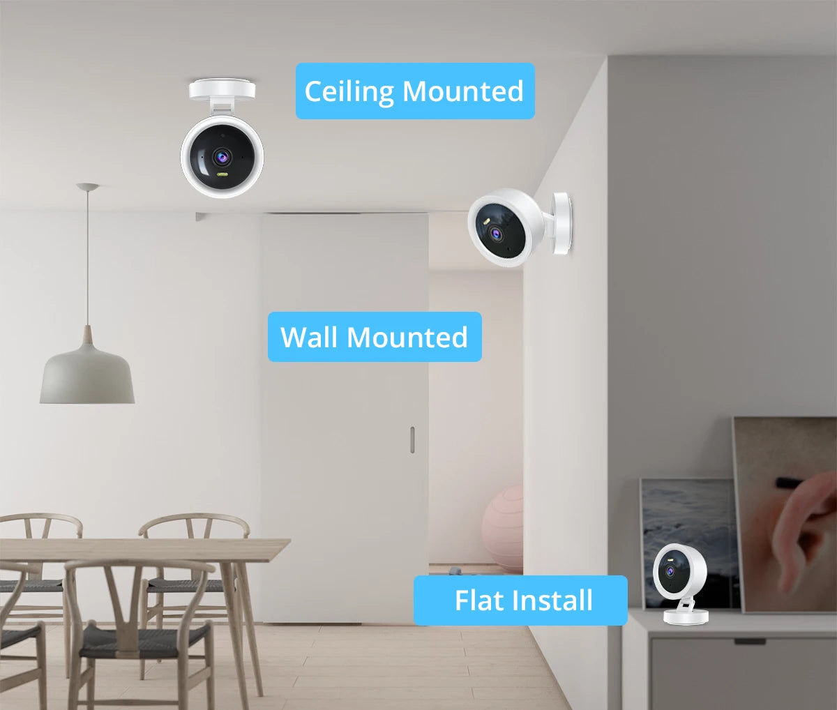 1080P WiFi Camera IP Surveillance Camera Security Baby Monitor 2MP CCTV Audio Video Color Night Vision AI Detect iCSee Mini Cam - AMULET RING STORE