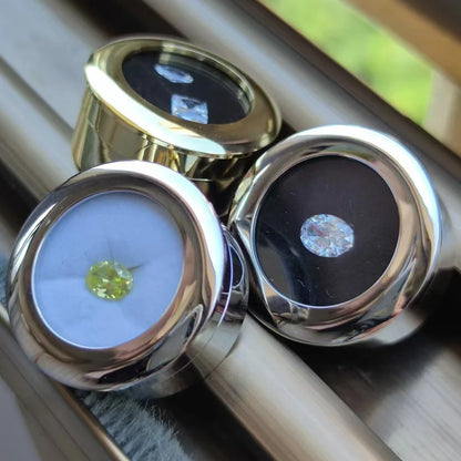 Loose Diamond Box Transparent Gemstone Storage Case Quality Pendant Beads Organizer Ring Earrings Gem Stone Gift Packaging Box - AMULET RING STORE