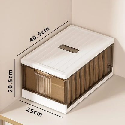 Large-capacity Clothes Organizer Household Closet Layered Pull-out Partition Organizer Box Foldable Dust Pants Organizer Box - AMULET RING STORE