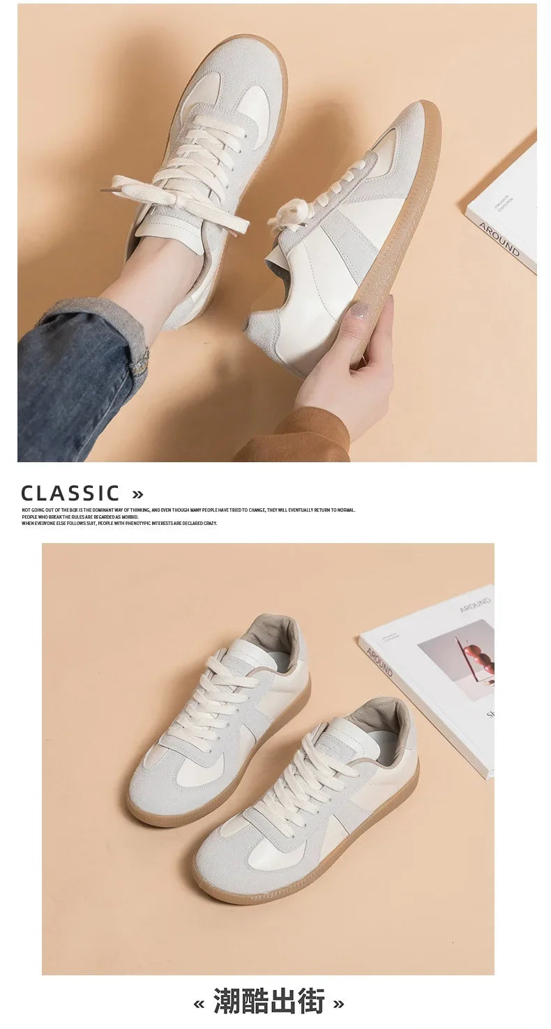 Leisure Sports Shoes For Women Comfortable Soft Bottom Outdoor Walking Shoes Lady Fashion Flats Shoes New Low-top Shoes - AMULET RING STORE