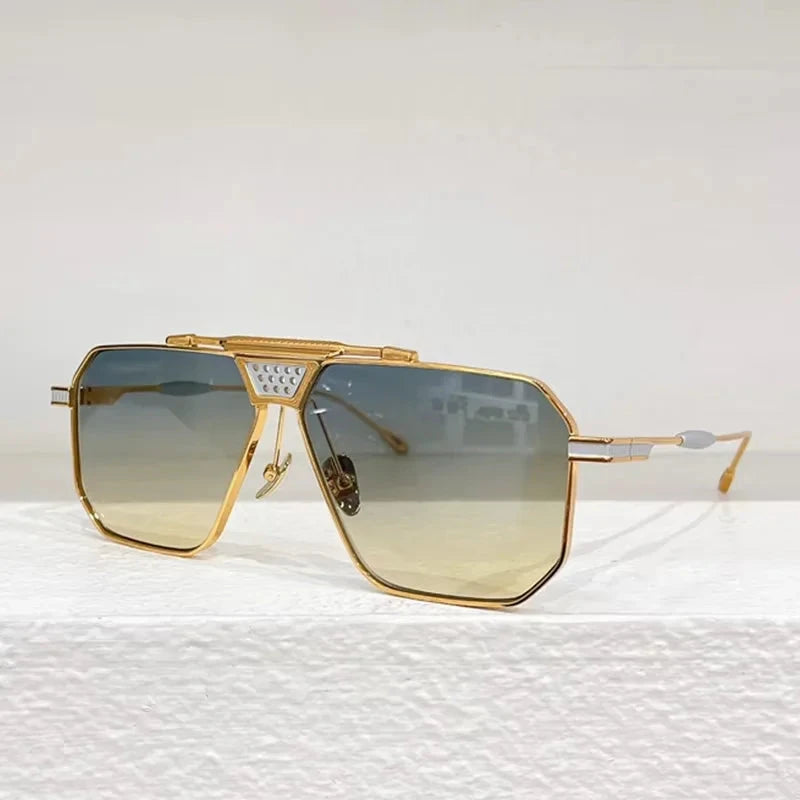 BMC004 Alloy Irrgular Sunglasses for Men and Women High Quality Brand Designer UV400 High Street Punk Fashion Trendy Eyeglasses