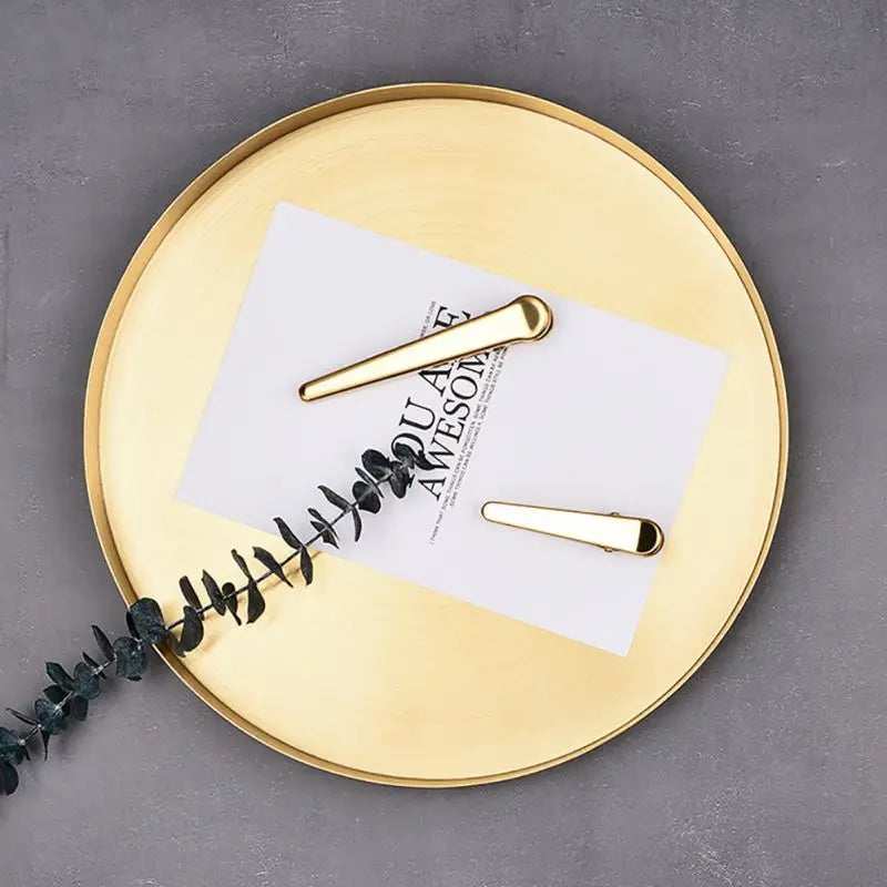 12/20/30cm Decorative Golden Nordic Round Tray Stainless Steel Luxury Jewelry Tea Coffee Cup Tray Home Car Keys Storage Trays - AMULET RING STORE