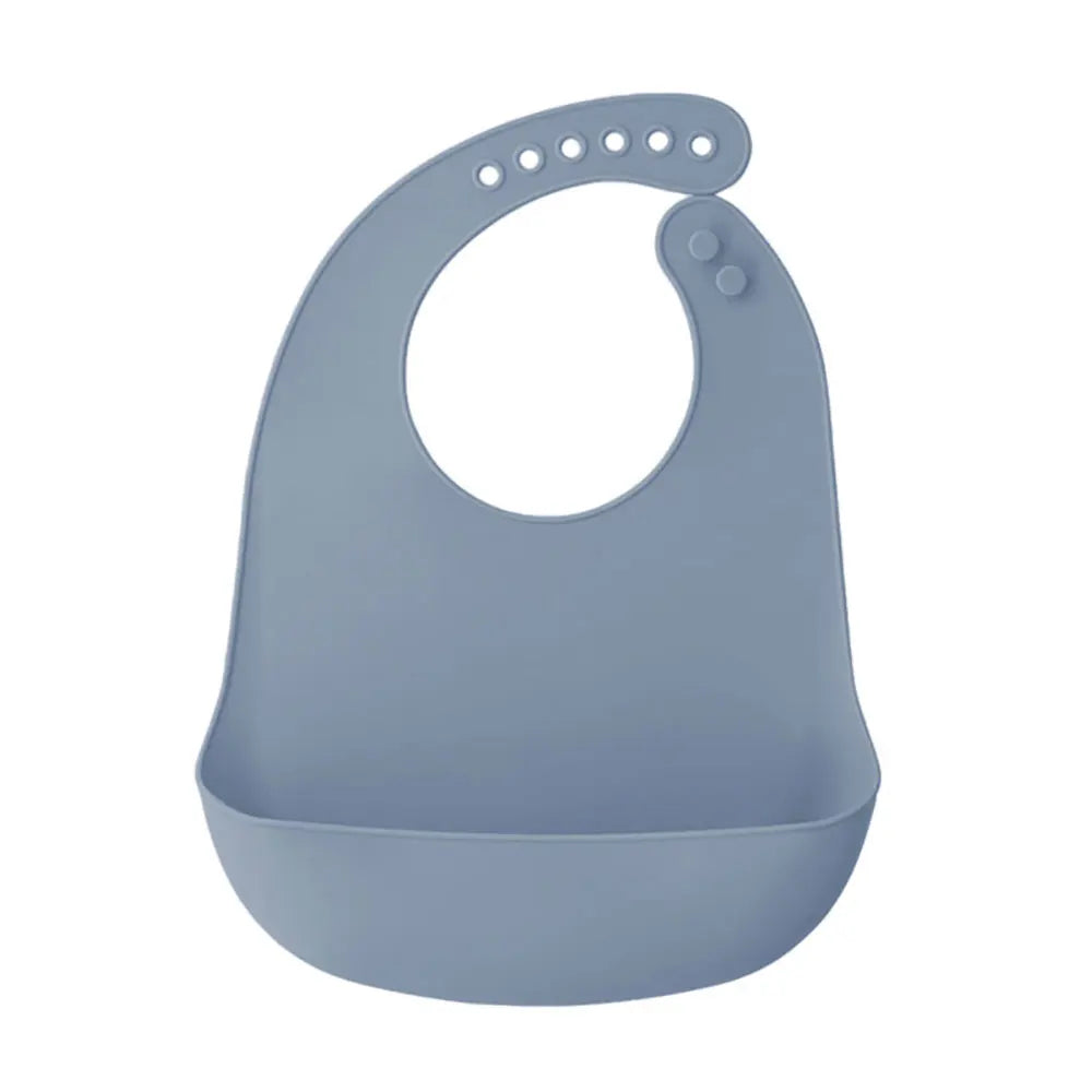 Silicone world Waterproof Silicone Bibs Baby Kids Stuff Kids Bib Aprons Girl Boy Adjustable Soft Silicone Bib Baby Feeding Stuff - AMULET RING STORE