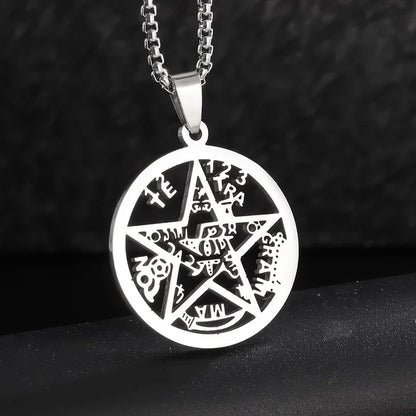 Stainless Steel 7 Archangel Seal Necklace