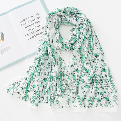 NEW Print Chiffon Hijab Scarf Shawl Fashion Islamic Muslim Scarves Wraps Women Echarpe Breathable Foulard Hijabs - AMULET RING STORE