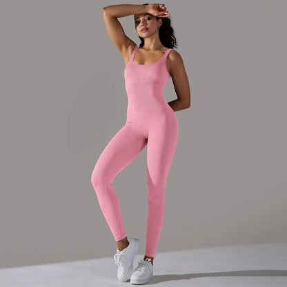 Sport Suit Yoga Outfits Set Clothes Fitness Jumpsuit Sportswear For Women Gym Running Training Athletic Suit Wear For Female D43