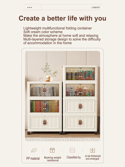 Multifunction Dustproof Wardrobe Large Capacity Folding Storage Cabinet Sundries Storage Box - AMULET RING STORE