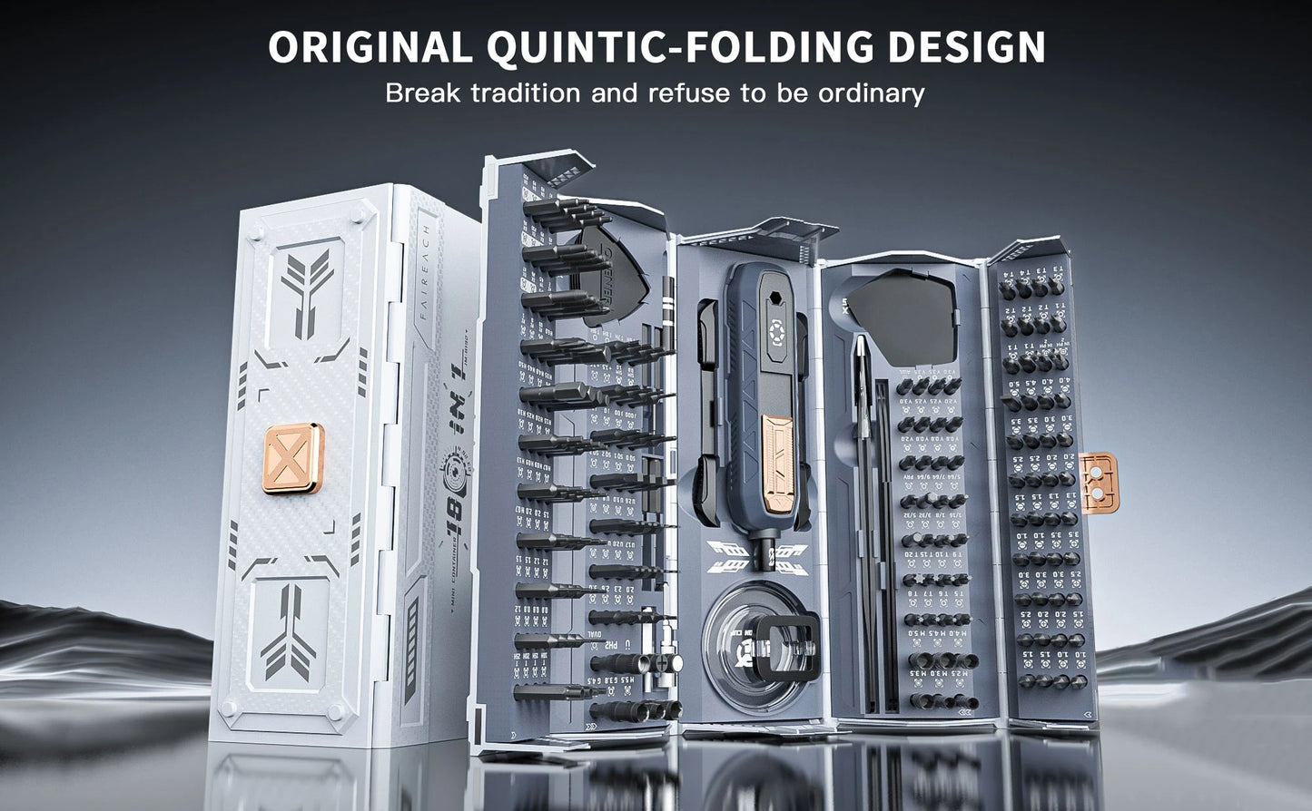 180 in 1 Precision Screwdriver Set with Pickup Screw Driver Bit Folding and Case Design Home Magnetic Professional Repair Tool - AMULET RING STORE