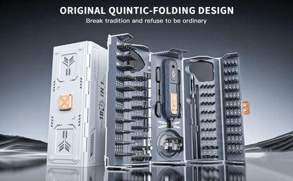 180 in 1 Precision Screwdriver Set with Pickup Screw Driver Bit Folding and Case Design Home Magnetic Professional Repair Tool - AMULET RING STORE