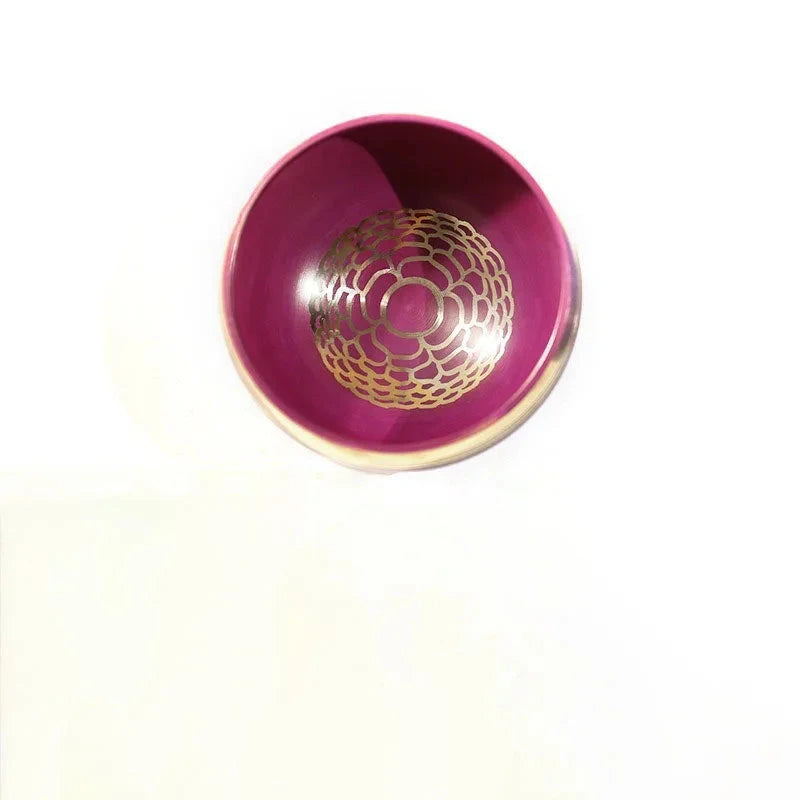 Large Tibetan Meditation Bowl Nepal Sound Quartz Bowl Yarn Saucepan Singing Shaving Copper Decorative Healing Instrument Sing - AMULET RING STORE