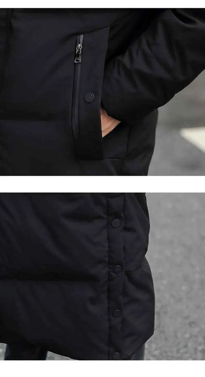 Fashion Winter Jacket for Man Down Coat jacket Parka Men's winter padded jackets Fur Collar Hooded Warm Long Padding HXY291