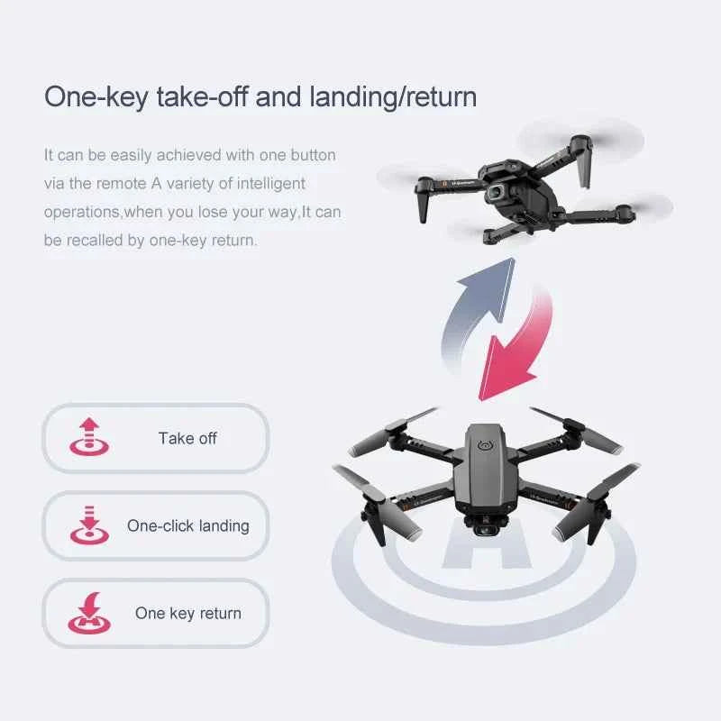 XT6 Mini Foldable Drone with 4K HD Camera, WiFi FPV, and Altitude Hold