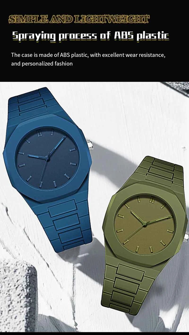 UTHAI Men's and Women's Watch Casual Simple Waterproof Silicone Wristband Fashionable And Versatile Quartz Watch watches for man