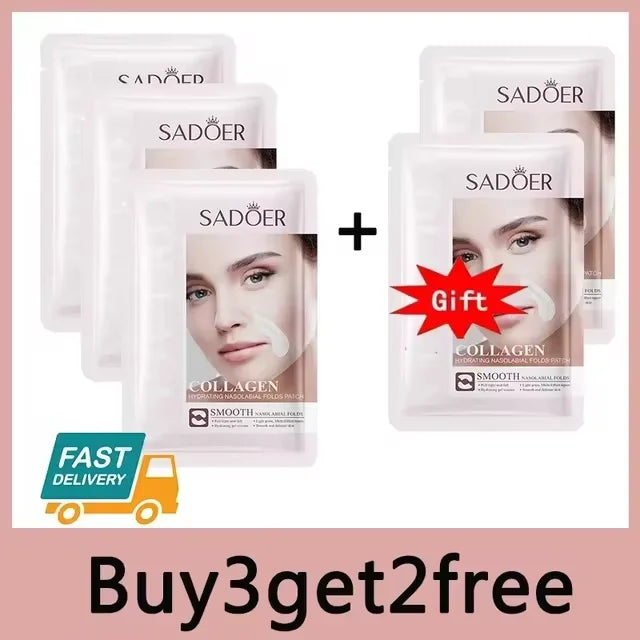 Collagen Firming Laugh Lines Patches Instant Wrinkle Remover Fade Fine Lines Facial Mask Anti-aging Brighten Repair Skin Care