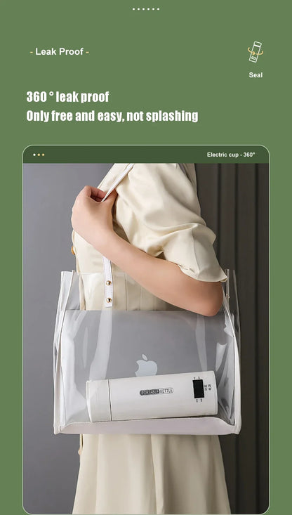 Portable Electric Kettles Tea Coffee Kettle Mini Travel Boil Water Stewable Keep Warm Appliances Thermo Anti-Scald Bottle - AMULET RING STORE