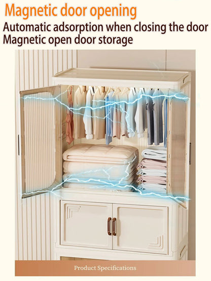 Multi-specification Large Capacity Wardrobe Foldable Easy Install Clothes Storage Cabinet Organizer for Home - AMULET RING STORE