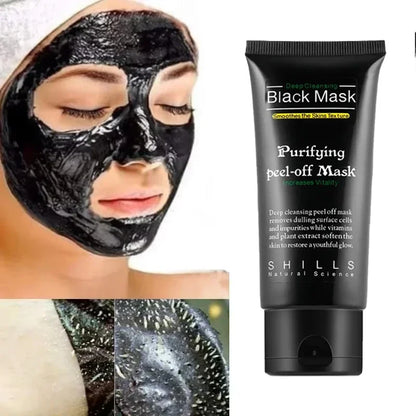 Bamboo Charcoal New Suction Face Deep Cleansing Black Mud Mask Blackhead Remover Peel-Off Mask Easy To Pull - AMULET RING STORE