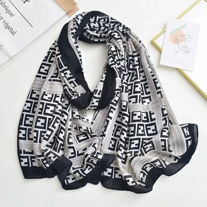 Luxury Brand Scarf For Woman Soft Cotton Shawl Wrap Tassel Viscose Muslim Woman Hijab Boho Beach Towel Female Bandana Headscarf - AMULET RING STORE