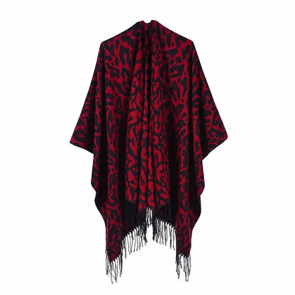 Winter Fashion Poncho Women Capes Scarf Imitation Cashmere Ladies Scarves Warm Shawls Wraps Woman Ponchos Bufanda Mujer Foulard