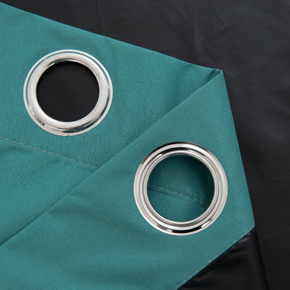 2pcs Modern 100% Blackout Curtain with Coated Lining, Curains for Bedroom, Living Room, Dining Room, Bathroom, Home Decor - AMULET RING STORE