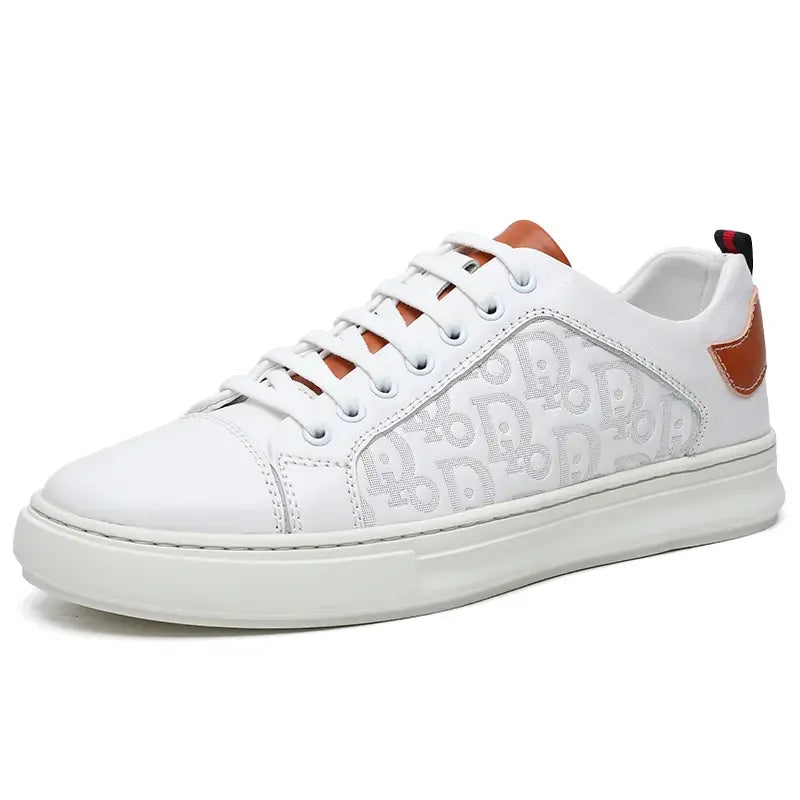 Leisure Shoes 2025 New Wear-resistant Fashion Shoes Anti-slip Anti-odor Leather Sports Thick Soles All Match Street Men's Shoes - AMULET RING STORE