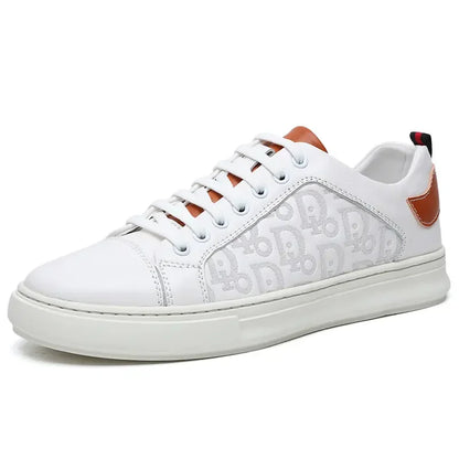 Leisure Shoes 2025 New Wear-resistant Fashion Shoes Anti-slip Anti-odor Leather Sports Thick Soles All Match Street Men's Shoes - AMULET RING STORE