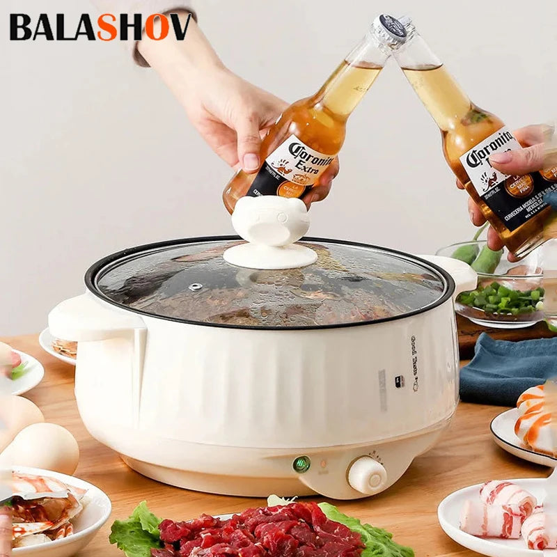 Electric MultiCooker Multifunctional Rice Cooker Frying Pan Non-stick Cookware Multi Soup Hotpot for Kitchen 1.7L/2.7L/3.2L - AMULET RING STORE