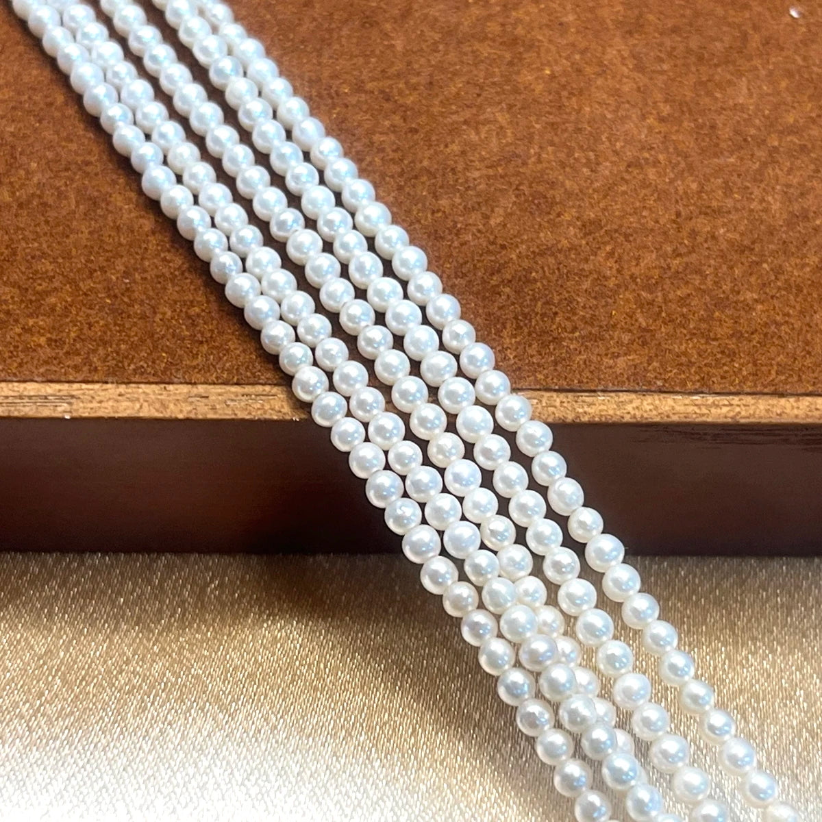AAA 2-3mm High Quality Near-round Beads Exquisite Natural Freshwater Pearls for Jewelry Making DIY Necklace Bracelet Accessories - AMULET RING STORE