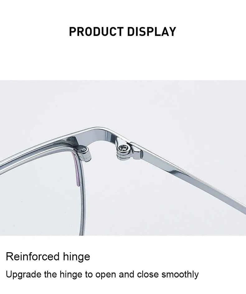 Men Prescription Glasses Optics Lenses  Reading Glasses Women Blue Light Blocking Myopia Eyewear Metal Titanium Eyeglasses Frame