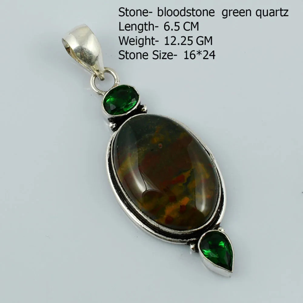 Genuine  Jasper Sodalite  Agate Turquoise   Pendant