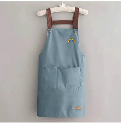 Waterproof and antifouling large pocket hotel restaurant coffee shop Western food Western pastry work clothes apron - AMULET RING STORE