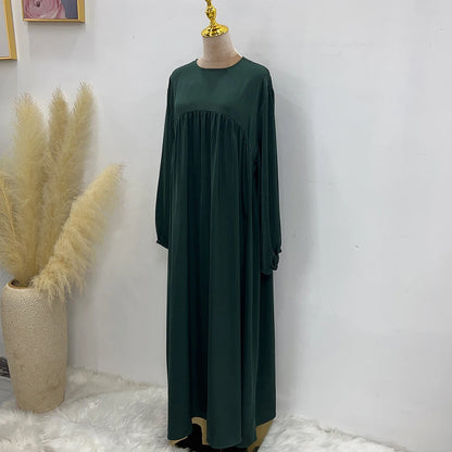 Plain Muslim Abaya Long Dress - Islamic Clothing - AMULET RING STORE