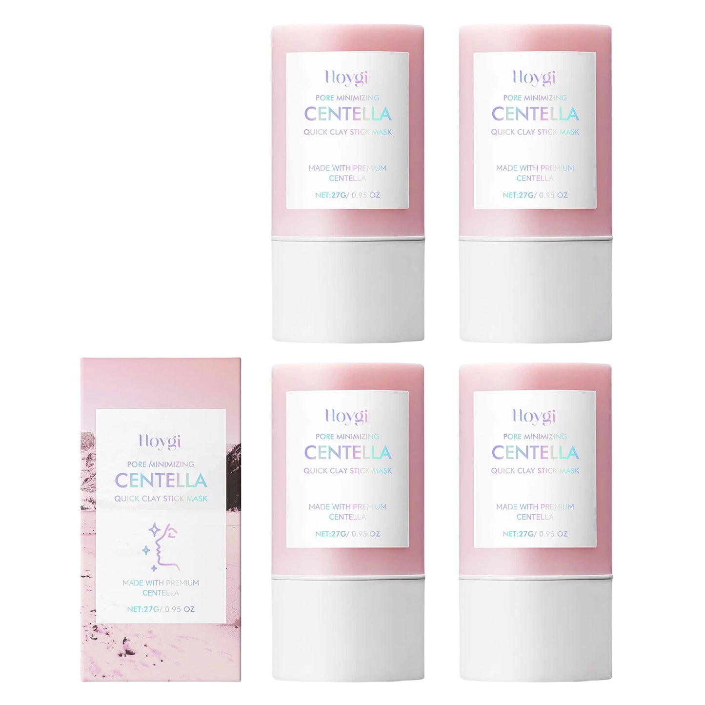 Hoygi Centella Asiatica Clay Mask Stick Soothing Calming Detoxifying Hydrating Anti-irritation Easy Application All Skin Types - AMULET RING STORE