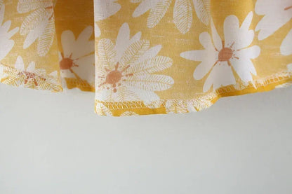 (Girls 0-3 Years Old) Summer New Girls Dress Floral Print Little Fresh Everyday Sweet Princess Dress with Bow