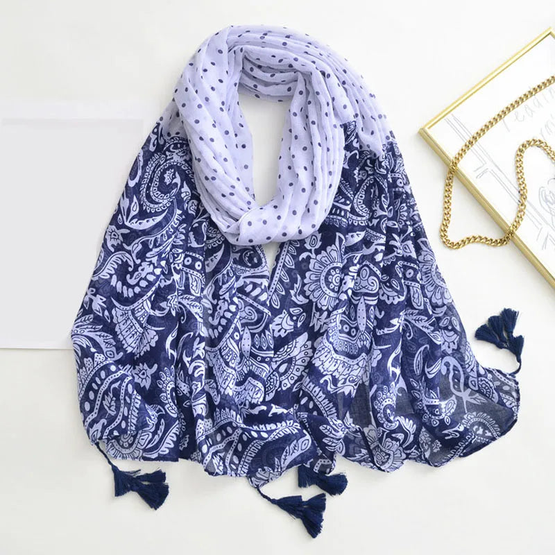 Luxury Brand Scarf For Woman Soft Cotton Shawl Wrap Tassel Viscose Muslim Woman Hijab Boho Beach Towel Female Bandana Headscarf - AMULET RING STORE