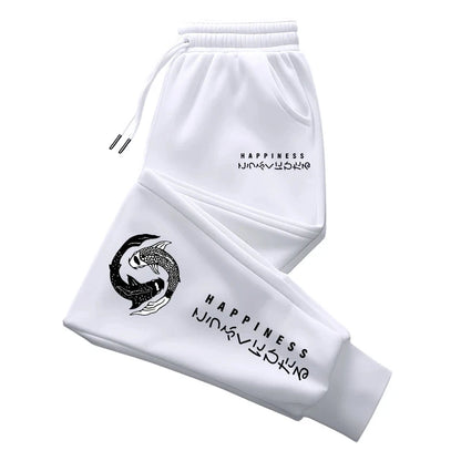 Japanese Fashion Men's Tracksuit Hoodies Sweatpants 2 Piece Set Fall&winter Daily Casual Sporty Jogging Suit Urban Trend Outfits - AMULET RING STORE