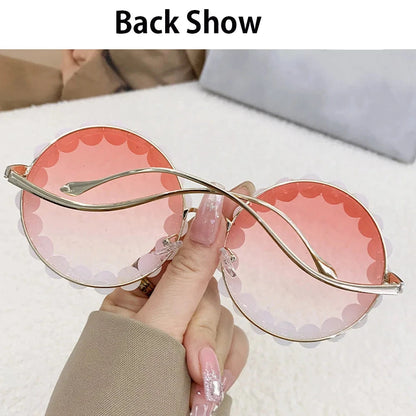 Pearls Decorative Sunglasses Women Luxury Fashion Trend Sun Glasses Gradient Color Lenses UV Protection Eyewear Fast Shipping
