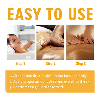 AHA Body Serum Collagen Moisturizing Spots Eraser Corrector Shrink Pore Repair Lighten Body Face Skin Care Hydrating Face Serum