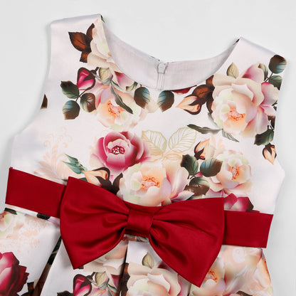 New  source Long girls dress printed princess dress dress children catwalk evening dress Cuhk children