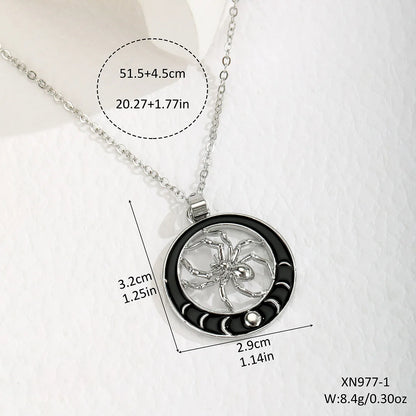 Gothic Punk Bat Wings and Heart Shaped Resin Pendant Necklace - Dark Fantasy Style Alloy Chain, Halloween Women’S Gift, Casual Fashion Accessories