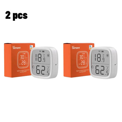SONOFF SNZB-02D Zigbee LCD Temperature Humidity Sensor Diy Smart Home With TRVZB Works With Alexa Google Home Assistant mqtt - AMULET RING STORE
