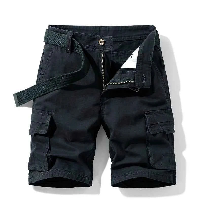 Summer Man Cotton Cargo Shorts Mens Jogger Sport Casual Shorts Male Multi Pocket Streetwear Outdoor Fashion Shorts Pants Trouser