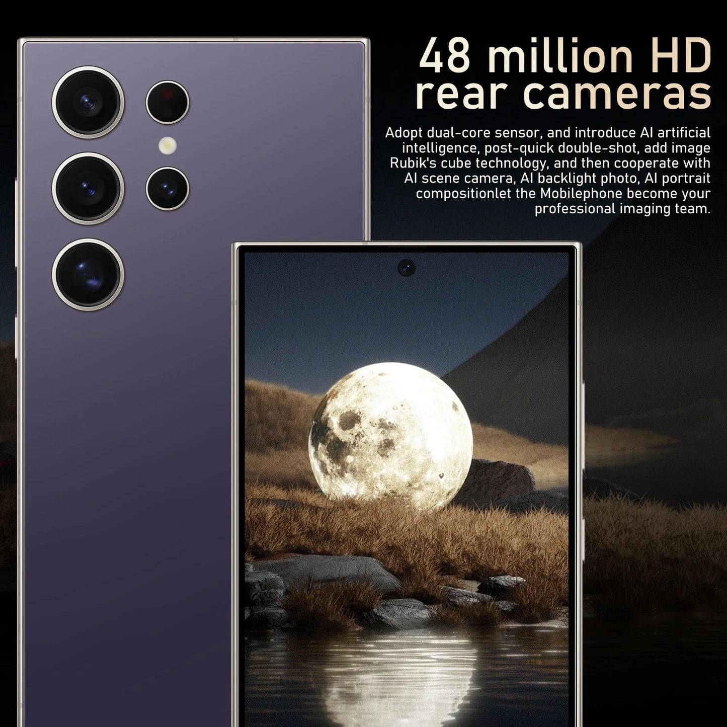 S24 Pro,Smartphone Android,6.8 inch,8GB RAM,256GB ROM,Dual SIM,Mobile phone,Google Play Store,24+48MP,6000mAh,celulares - AMULET RING STORE