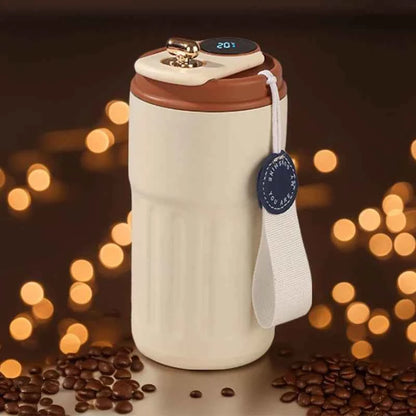 460ml Thermos Bottle Smart Display Temperature 316 Stainless Steel Vacuum Cup Office Coffee Cup Business Portable Thermal Mug