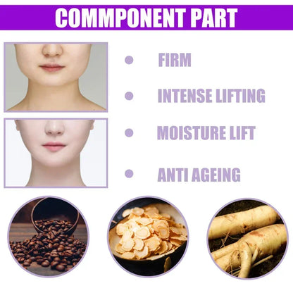 Face-lift Slimming Cream Slimming Firming V-Shape Removal Masseter Muscle Double Chin Face Fat Burning Anti-aging Products 30g - AMULET RING STORE